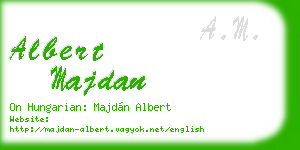 albert majdan business card